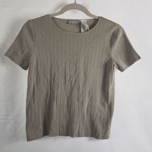 Liz Claiborne Size Small Shirt in Taupe